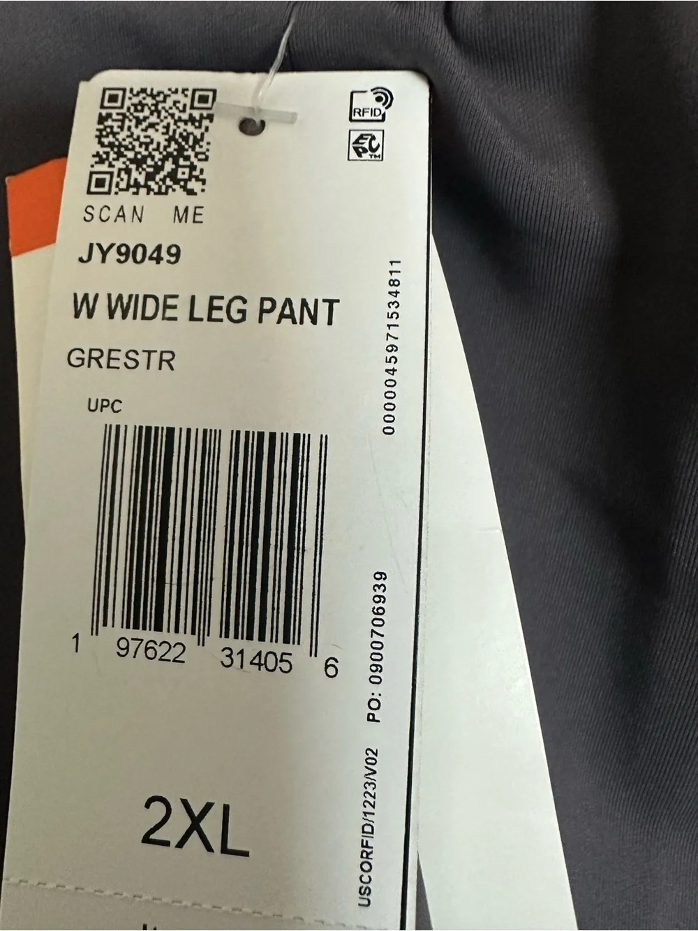 adidas Women's Wide-Leg Track Pants in gray stranda XXL - Picture 15 of 15